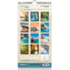Ημερολόγιο μηνιαίο τοίχου σπιράλ "Ελλάδα, Φως και Χρώμα" 17x33cm 2024